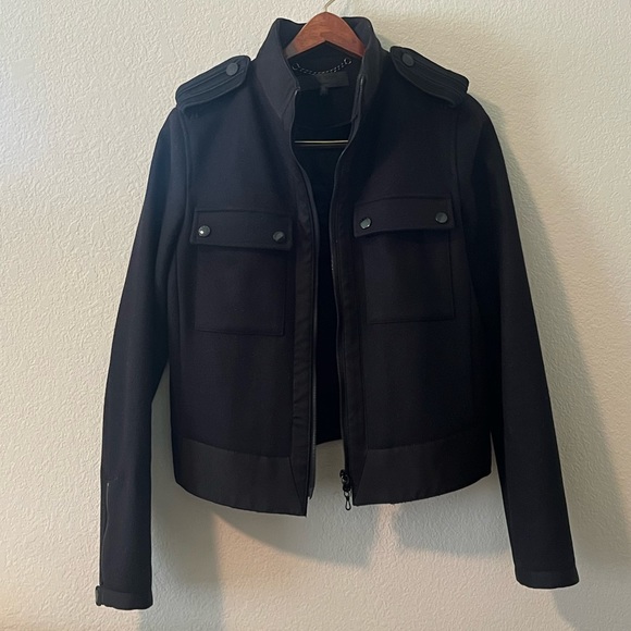 Rag & Bone March Military Virgin Wool Crop Jacket - Picture 2 of 14